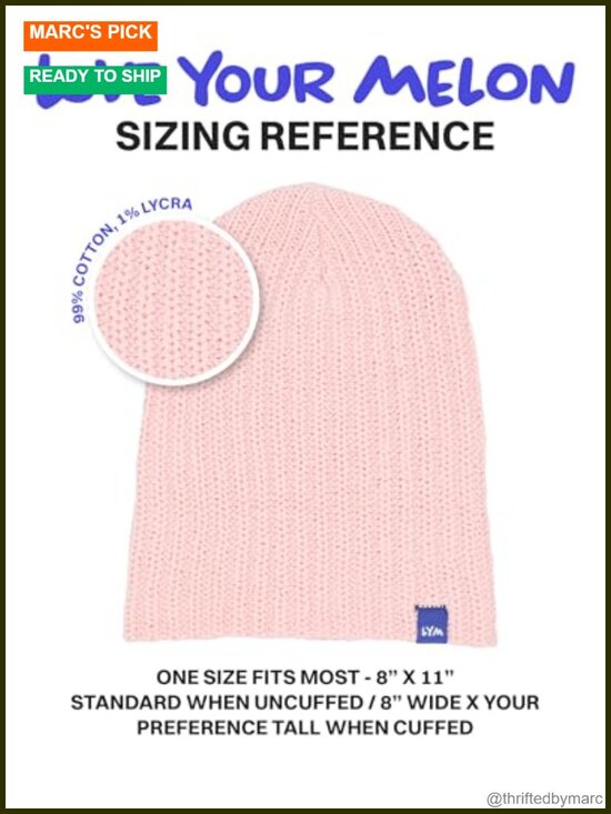 Soft Cotton Knit Beanie - Breathable Lightweight Unisex Hat